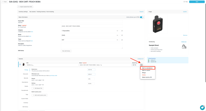 Split to standalone 1